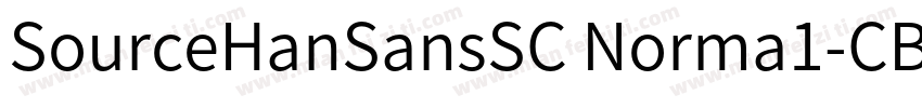 SourceHanSansSC Norma1-CBpC-EUC-H字体转换